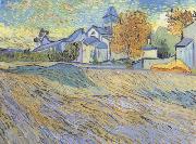 Vincent Van Gogh View of the Church of Saint-Paul de-Mausole (nn04) USA oil painting reproduction